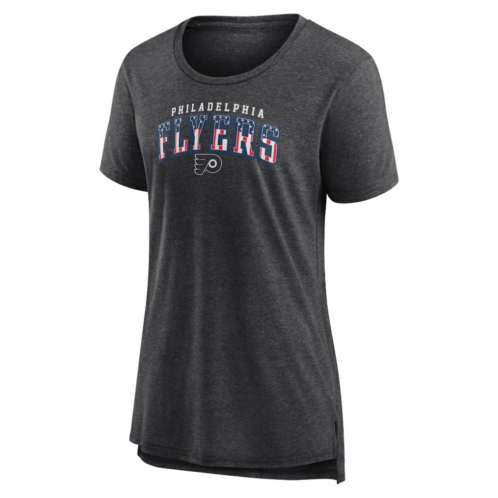 NHL Philadelphia Flyers Women's Proud Tri-Blend T-Shirt - Gray