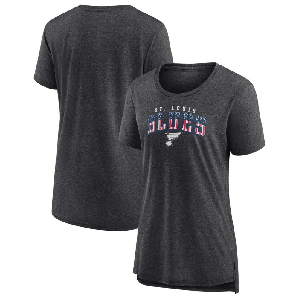 NHL St. Louis Blues Women's Proud Tri-Blend T-Shirt - Gray