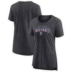 NHL Vegas Golden Knights Women's Proud Tri-Blend T-Shirt - Gray
