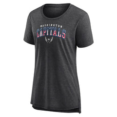 NHL Washington Capitals Women's Proud Tri-Blend T-Shirt - Gray