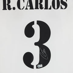 Roberto Carlos Real Madrid Autographed 2024-25 White Home Jersey BAS