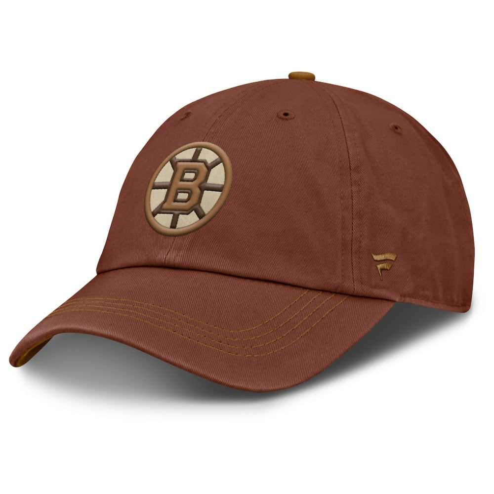 NHL Boston Bruins Fanatics Fall Leaves Timber Adjustable Hat - Brown