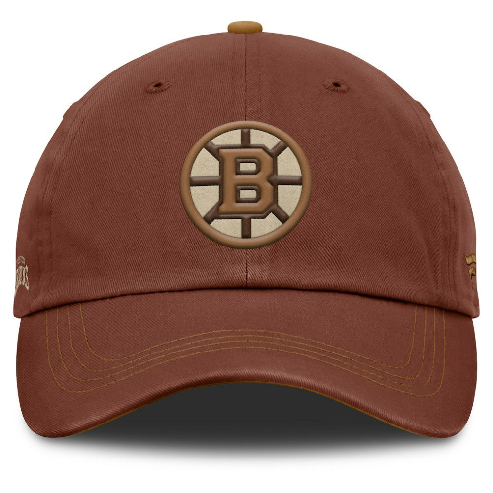 NHL Boston Bruins Fanatics Fall Leaves Timber Adjustable Hat - Brown