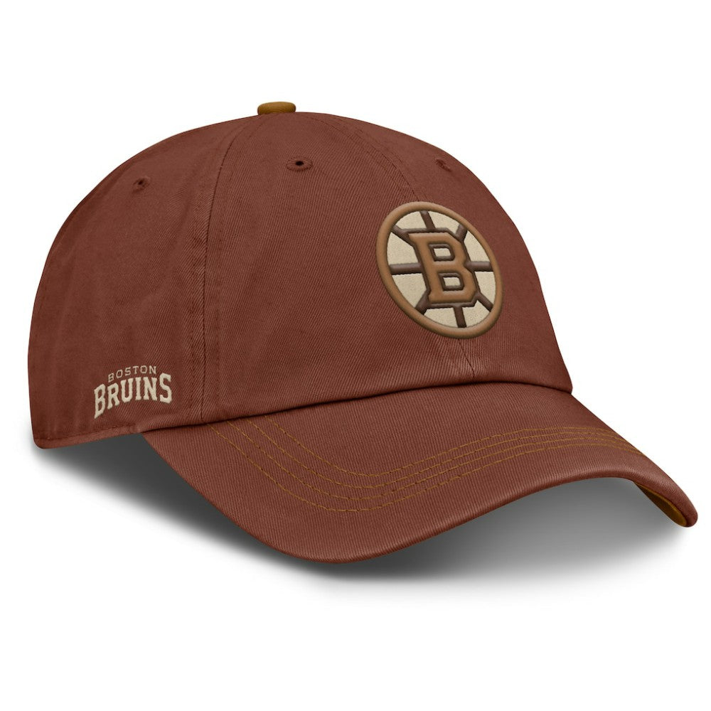 NHL Boston Bruins Fanatics Fall Leaves Timber Adjustable Hat - Brown