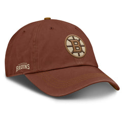 NHL Boston Bruins Fanatics Fall Leaves Timber Adjustable Hat - Brown