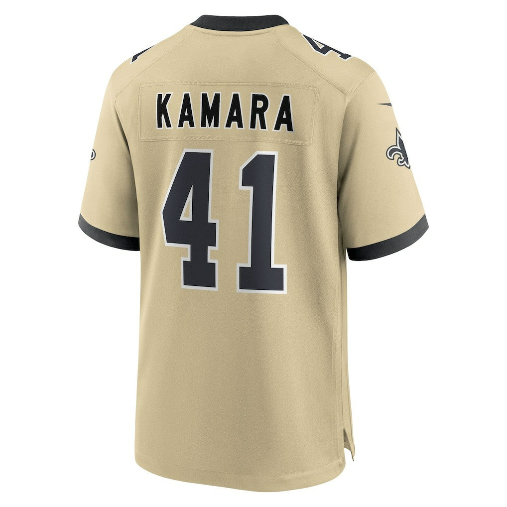 Alvin Kamara New Orleans Saints Youth Gameday Golds Alternate Game Player Jersey Gold