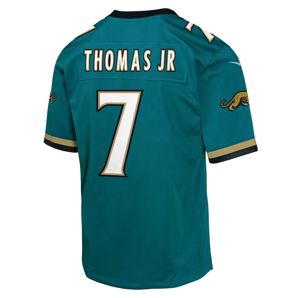 Brian Thomas Jr. Jacksonville Jaguars Youth Alternate 2 Prowler Throwback Game Jersey Teal