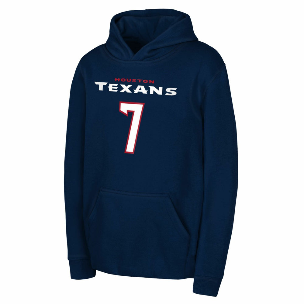 C.J. Stroud Houston Texans Outerstuff Mainliner Player Name & Number Hoodie Navy