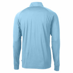 Houston Texans Cutter & Buck Raglan Adapt Eco Knit Stretch Recycled Quarter-Zip Top Powder Blue