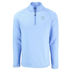 Pittsburgh Steelers Cutter & Buck Peshastin Eco Fleece Recycled Raglan Quarter-Zip Top Powder Blue