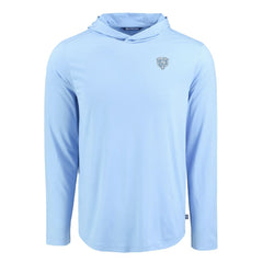 Chicago Bears Men's Cutter & Buck Coastline Epic Comfort Eco Recycled Men's Hooded Shirt Powder Blue
