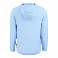New York Giants Men's Cutter & Buck Coastline Epic Comfort Eco Recycled Men's Hooded Shirt Powder Blue