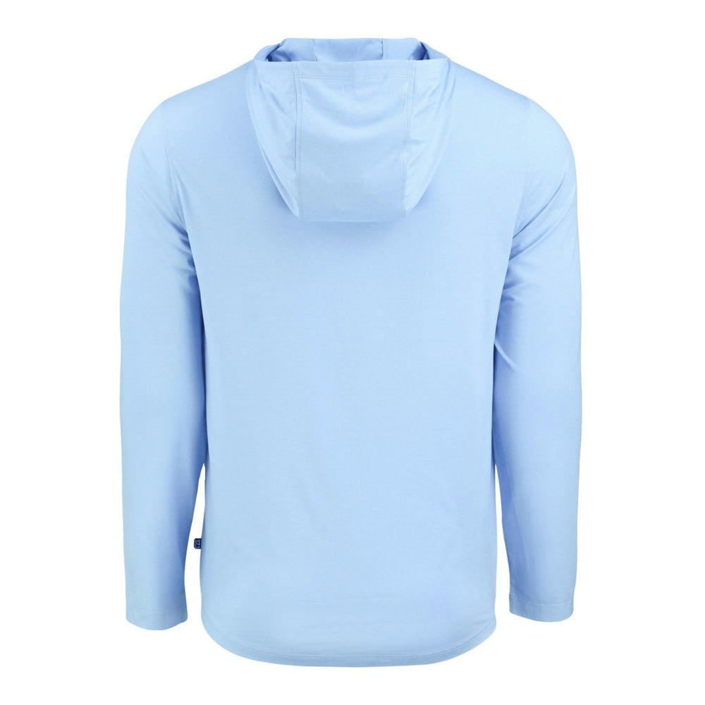 Tampa Bay Buccaneers Men's Cutter & Buck Coastline Epic Comfort Eco Recycled Men's Hooded Shirt Powder Blue