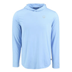 Indianapolis Colts Men's Cutter & Buck Coastline Epic Comfort Eco Recycled Men's Hooded Shirt Powder Blue