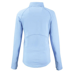 Cincinnati Bengals Cutter & Buck Women's Peshastin Eco Fleece Recycled Half-Zip Top Powder Blue