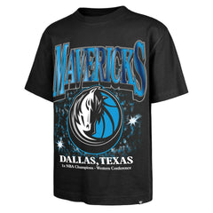 Dallas Mavericks '47 Past Champs Collection Flashbulb Foundation T-Shirt Black