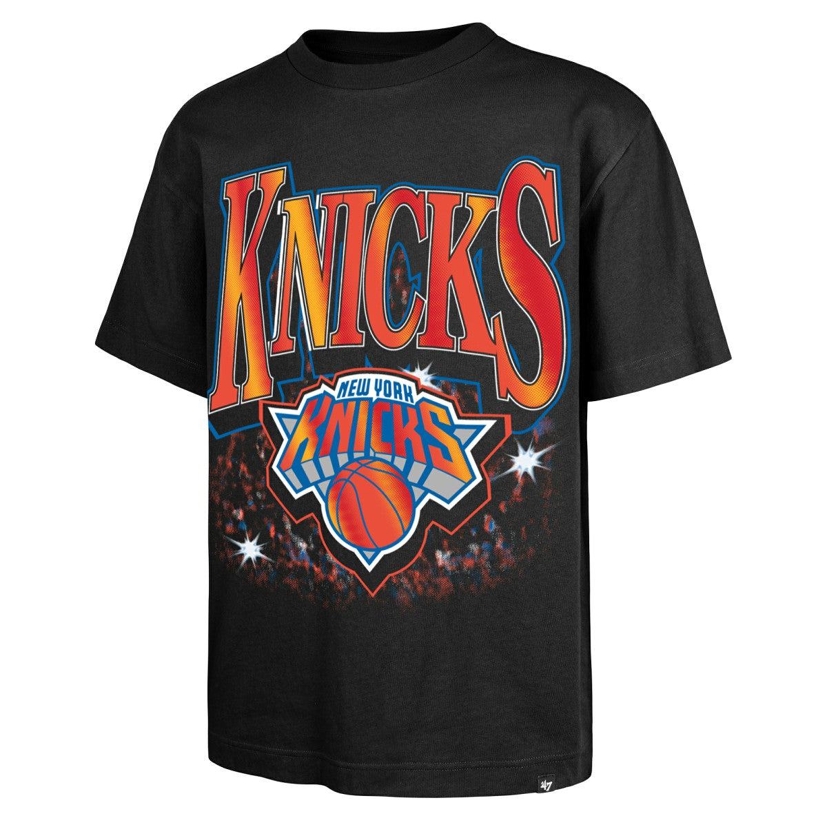 New York Knicks '47 Past Champs Collection Flashbulb Foundation T-Shirt Black