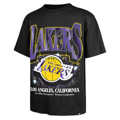 Los Angeles Lakers '47 Past Champs Collection Flashbulb Foundation T-Shirt Black