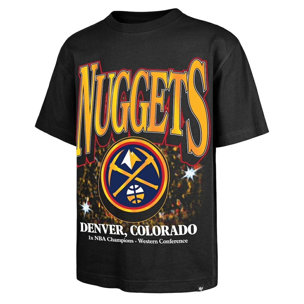 Denver Nuggets '47 Past Champs Collection Flashbulb Foundation T-Shirt Black
