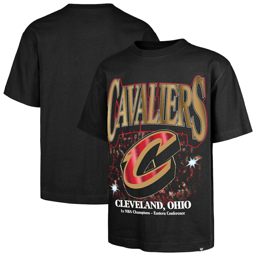 Cleveland Cavaliers '47 Past Champs Collection Flashbulb Foundation T-Shirt Black