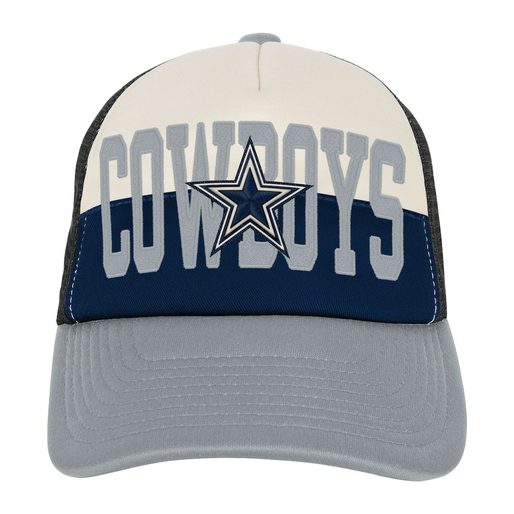 Dallas Cowboys Outerstuff Modern Fan Trucker Adjustable Hat White/Navy