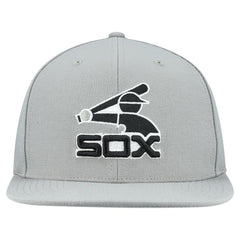 Chicago White Sox Mitchell & Ness Cooperstown Collection Basic Flip Snapback Hat - Gray Hats