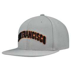 San Francisco Giants Mitchell & Ness Cooperstown Collection Basic Flip Snapback Hat - Gray Hats
