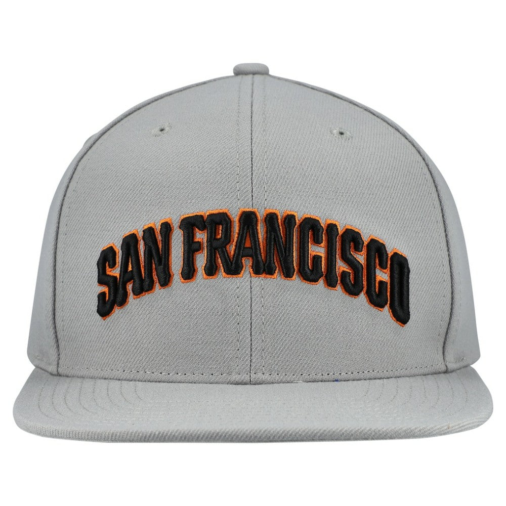 San Francisco Giants Mitchell & Ness Cooperstown Collection Basic Flip Snapback Hat - Gray Hats