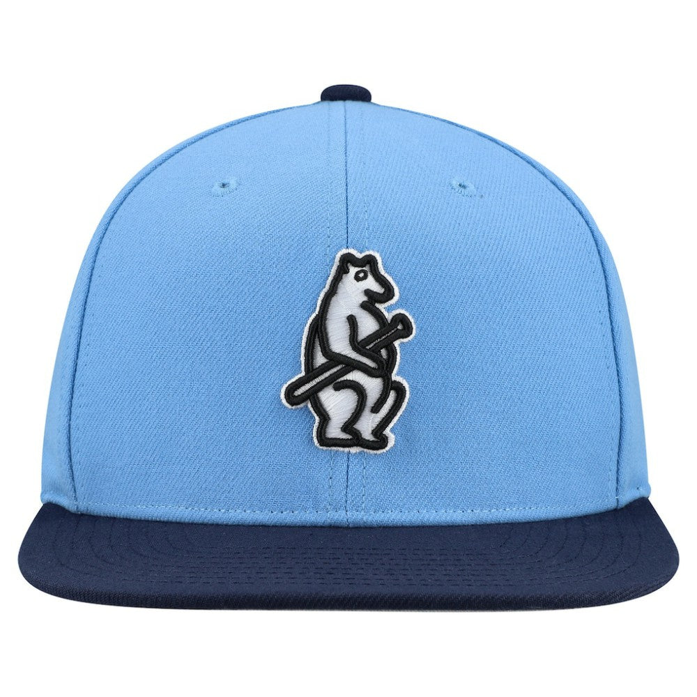 Chicago Cubs Mitchell & Ness Cooperstown Collection Basic Flip Snapback Hat - Light Blue Hats