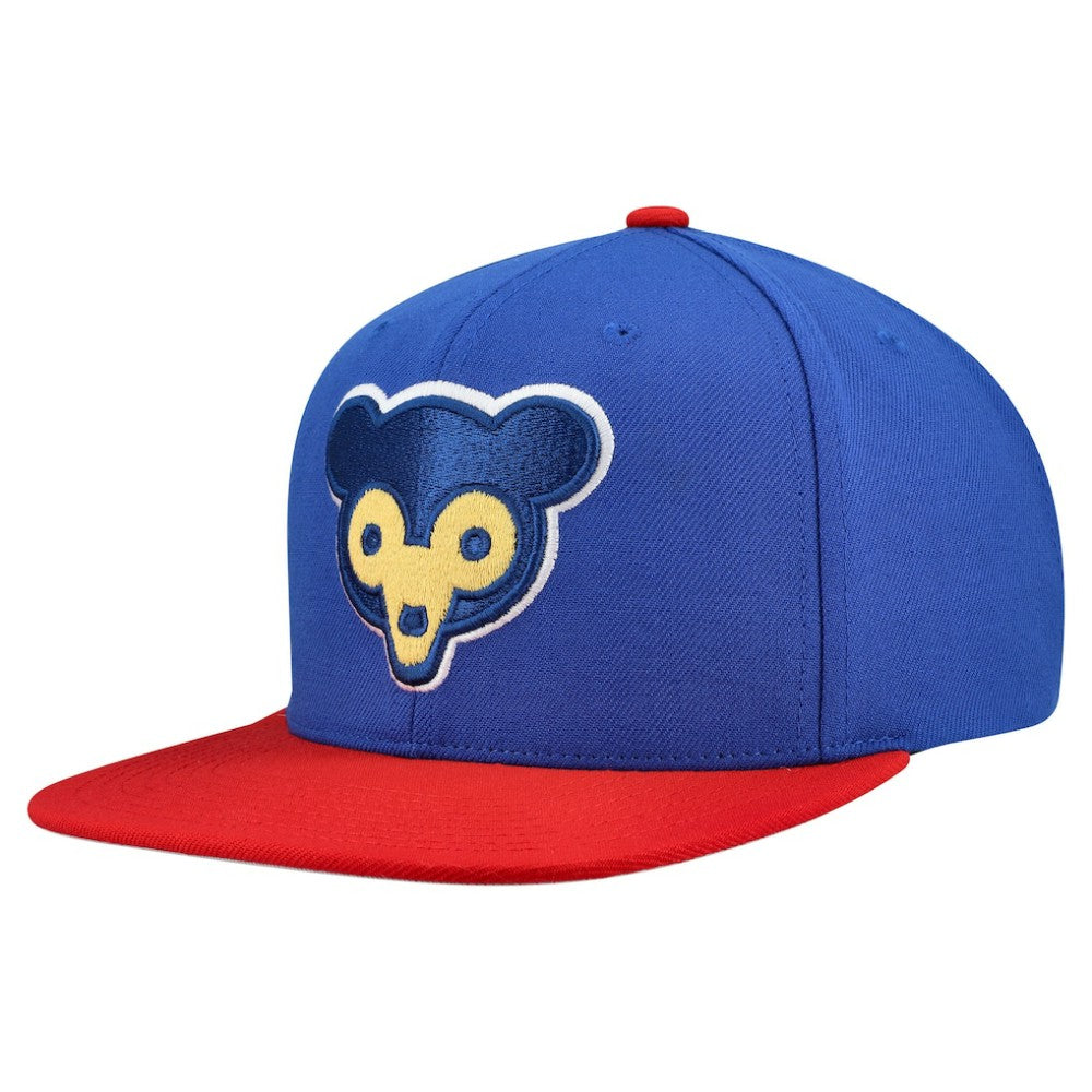 Chicago Cubs Mitchell & Ness Cooperstown Collection Basic Flip Snapback Hat - Royal Hats