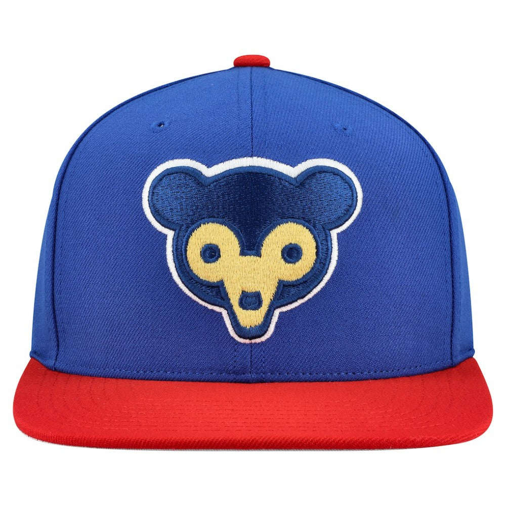 Chicago Cubs Mitchell & Ness Cooperstown Collection Basic Flip Snapback Hat - Royal Hats