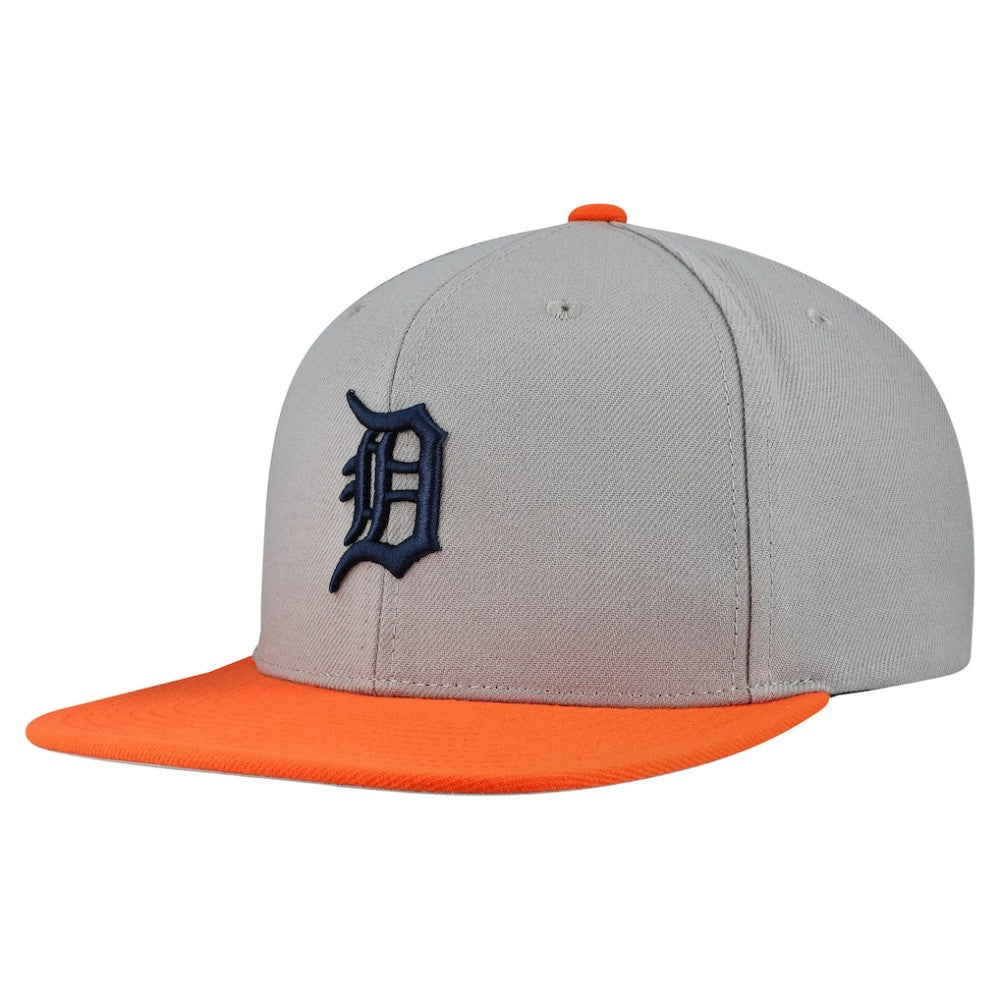 Detroit Tigers Mitchell & Ness Basic Flip Snapback Hat - Gray Hats