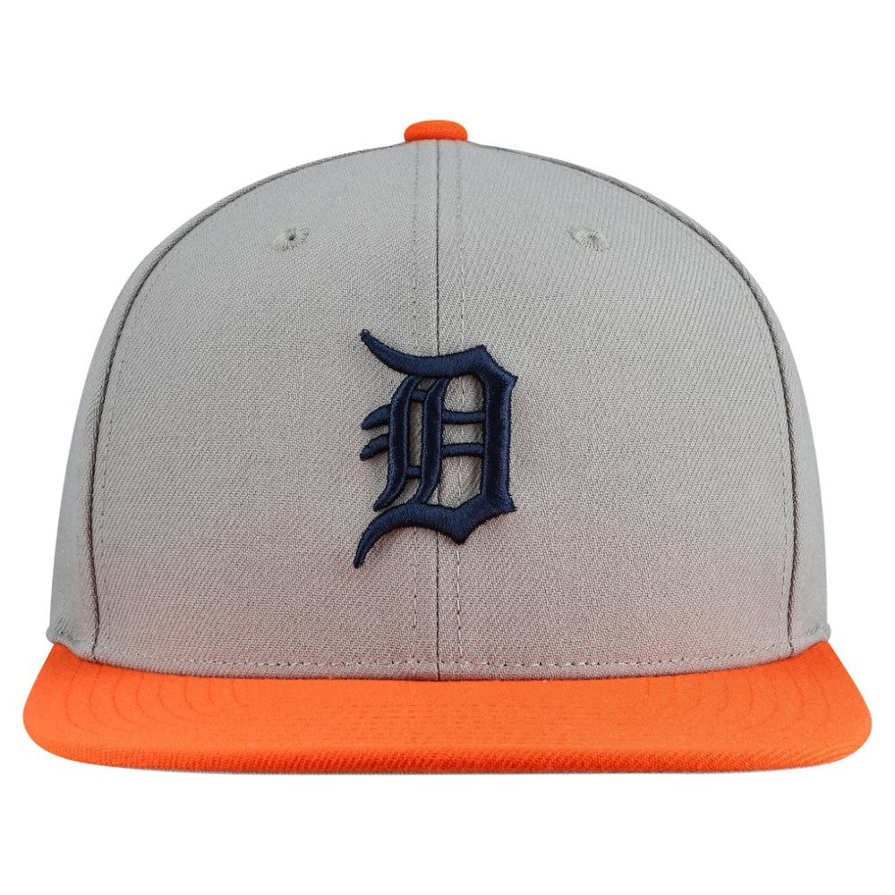Detroit Tigers Mitchell & Ness Basic Flip Snapback Hat - Gray Hats