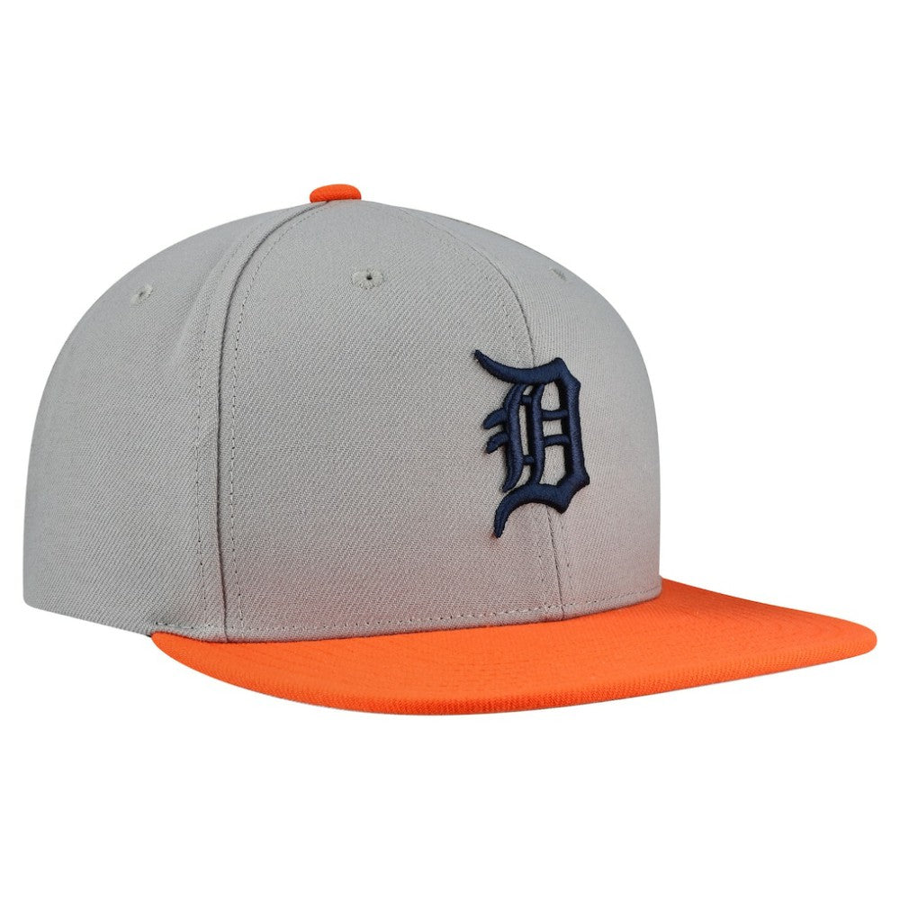 Detroit Tigers Mitchell & Ness Basic Flip Snapback Hat - Gray Hats
