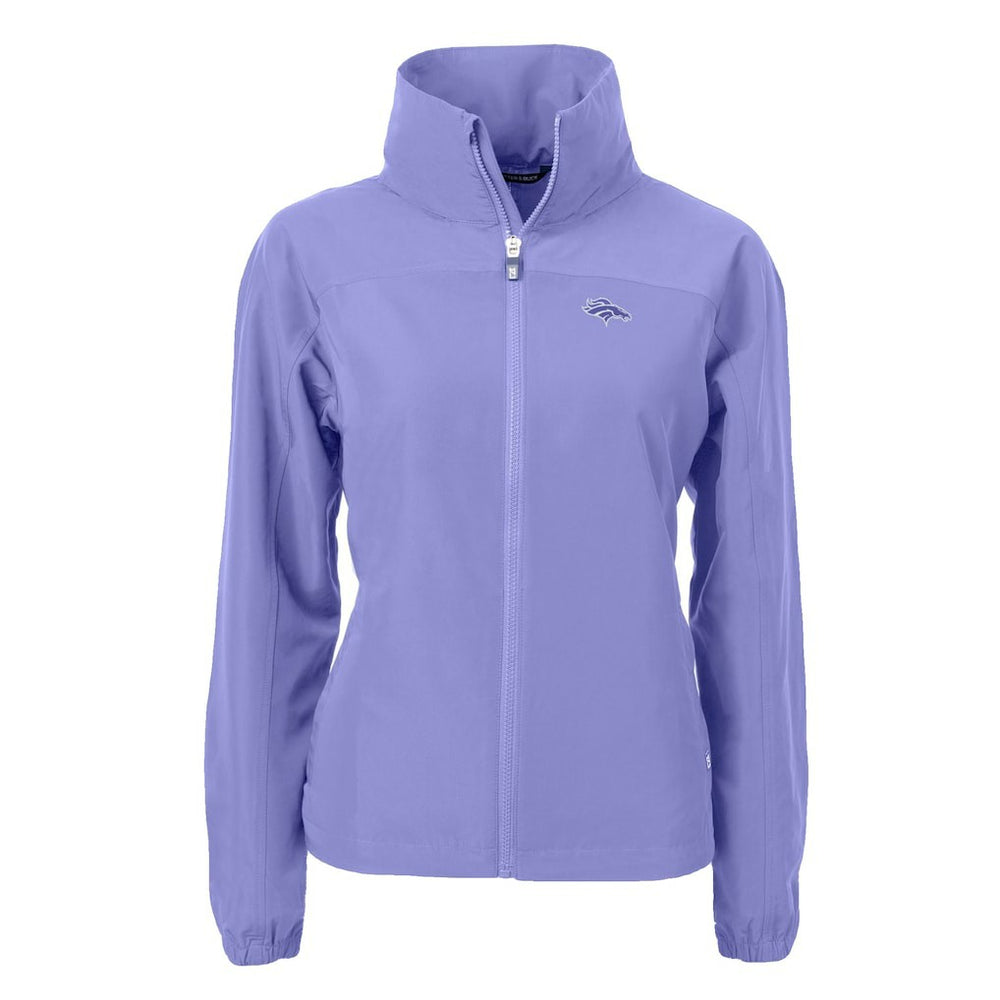 Denver Broncos Cutter & Buck Women's Charter Eco Recycled Full-Zip Jacket Purple
