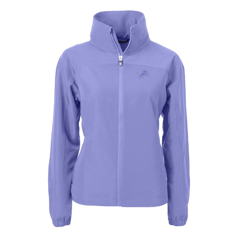 Detroit Lions Cutter & Buck Women's Charter Eco Recycled Full-Zip Jacket Purple