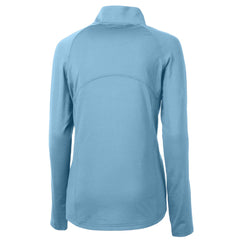 Houston Texans Cutter & Buck Women's Adapt Eco Knit Stretch Recycled Half-Zip Top Powder Blue