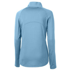 Indianapolis Colts Cutter & Buck Women's Adapt Eco Knit Stretch Recycled Half-Zip Top Powder Blue