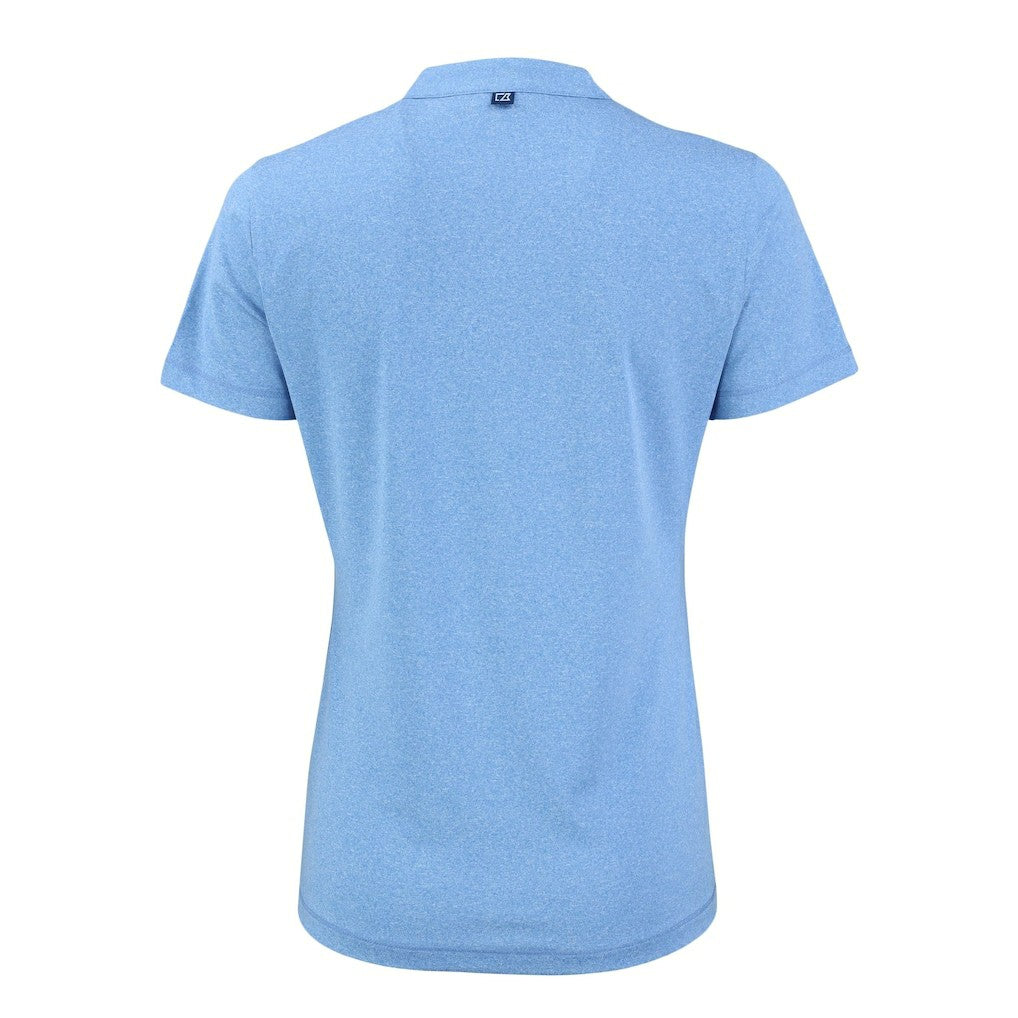 Green Bay Packers Cutter & Buck Women's Forge Heathered Stretch Blade Top Powder Blue