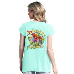 Green Bay Packers Margaritaville Women's Gametime Is Paradise T-Shirt Mint