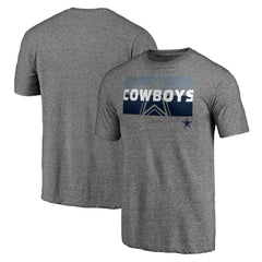 Dallas Cowboys Square Off Tri-Blend T-Shirt Heather Gray