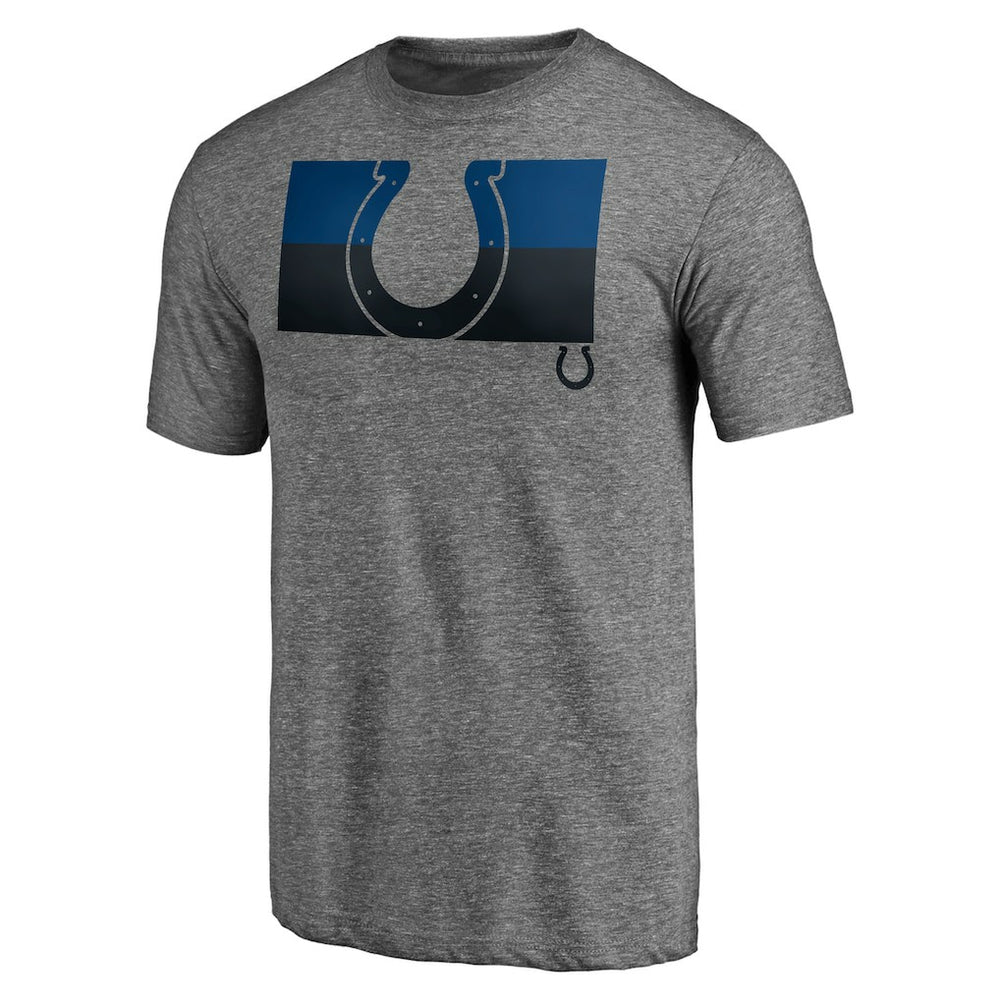 Indianapolis Colts Square Off Tri-Blend T-Shirt Heather Gray