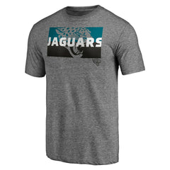 Jacksonville Jaguars Square Off Tri-Blend T-Shirt Heather Gray