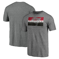 Tampa Bay Buccaneers Square Off Tri-Blend T-Shirt Heather Gray