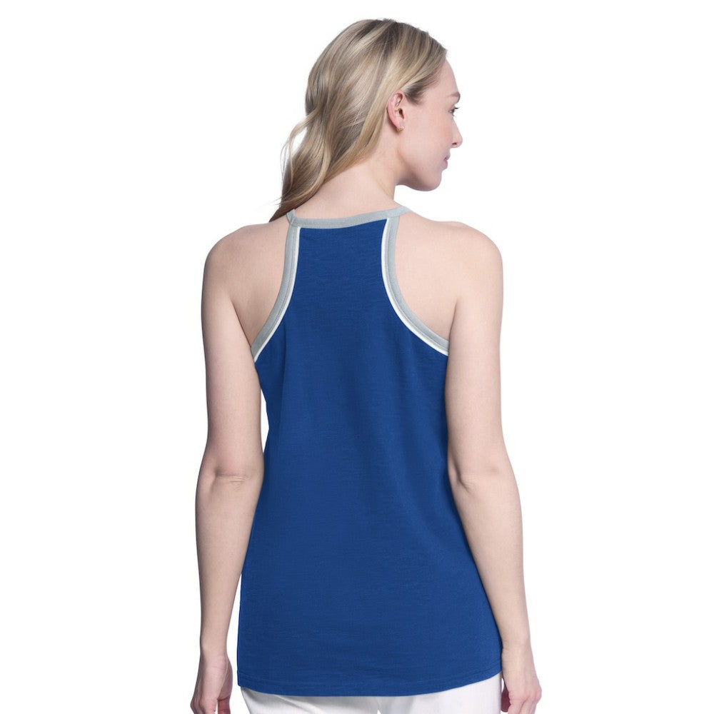 NHL Tampa Bay Lightning G-III 4Her by Carl Banks Women's Curveball Racerback Scoop Neck Slub Tank Top - Blue