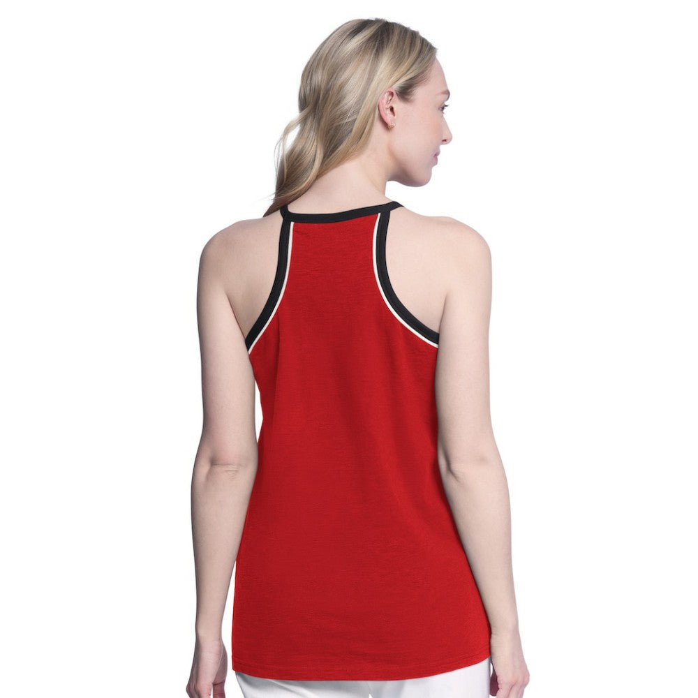 NHL Carolina Hurricanes G-III 4Her by Carl Banks Women's Curveball Racerback Scoop Neck Slub Tank Top - Red