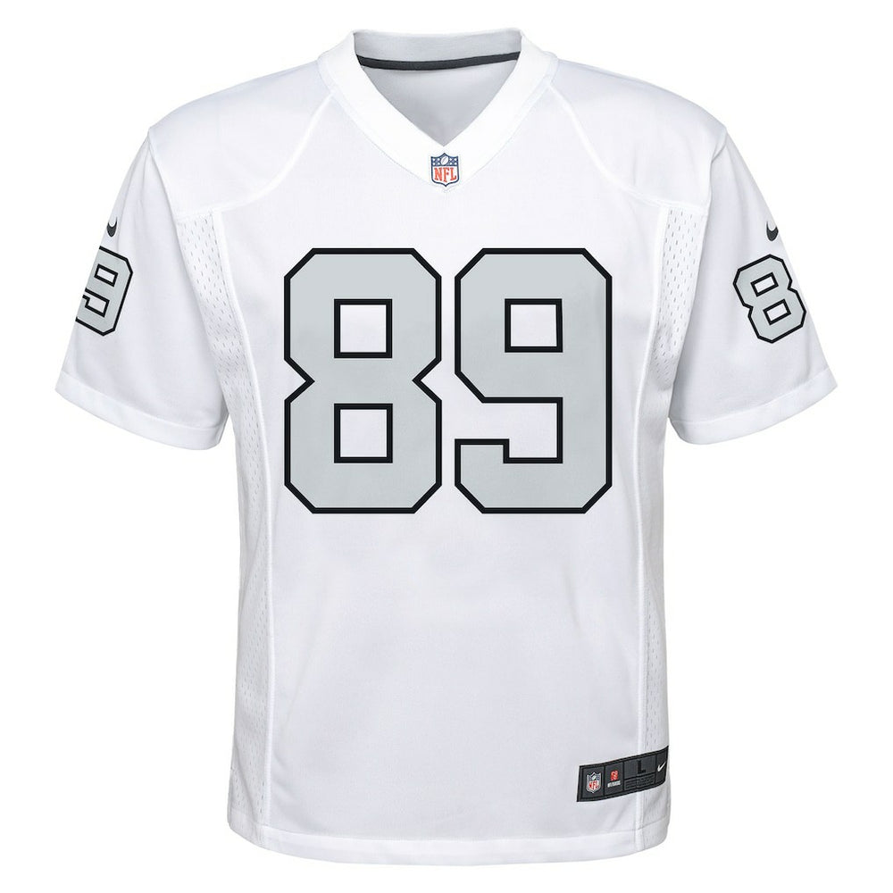 Brock Bowers Las Vegas Raiders Youth Alternate Game Jersey White