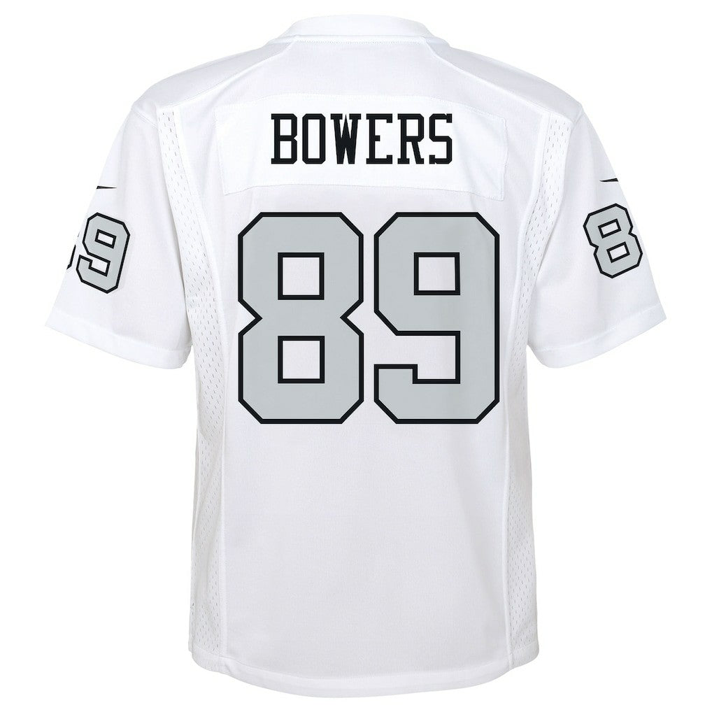 Brock Bowers Las Vegas Raiders Youth Alternate Game Jersey White