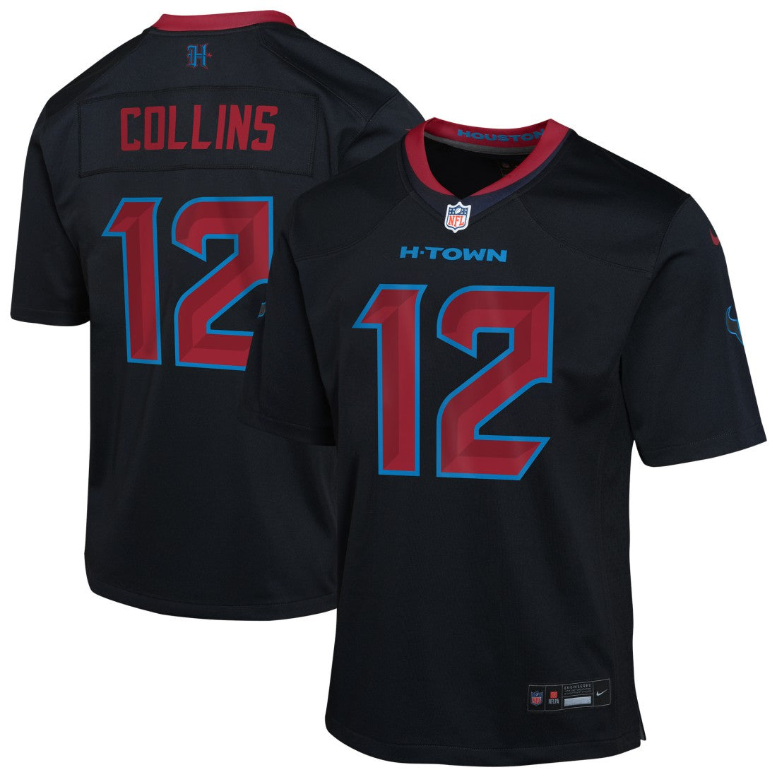 Nico Collins Houston Texans Youth Alternate Game Jersey Navy
