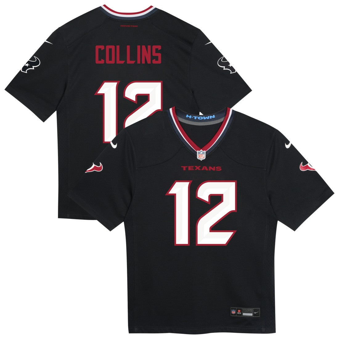 Nico Collins Houston Texans Preschool Team Player Game Jersey Navy